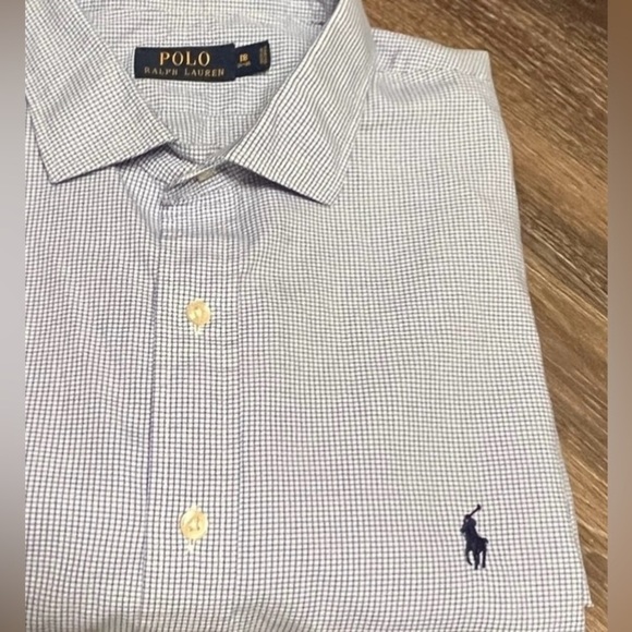 Polo by Ralph Lauren Blue check Button Down Shirt  18, 34/35 - Picture 1 of 9
